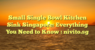 Small Single Bowl Kitchen Sink Singapore: Everything You Need to Know : nivito.sg